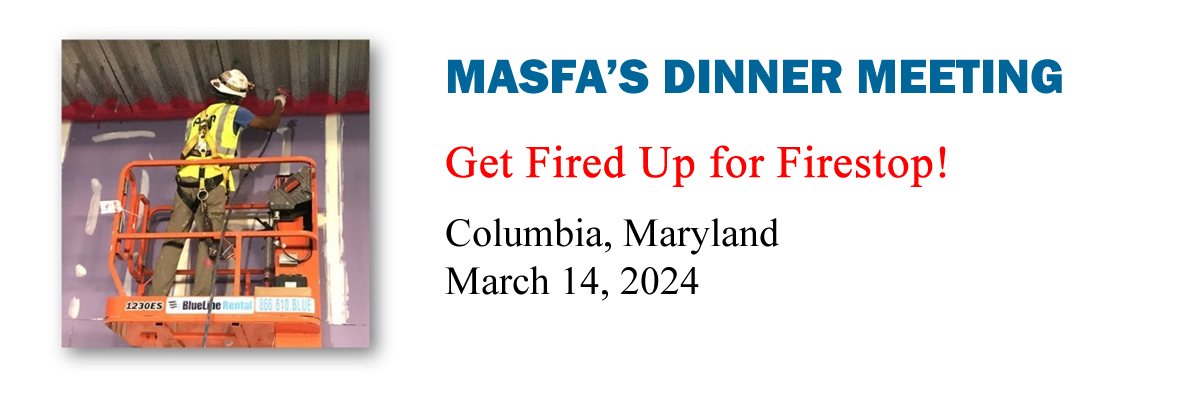 MASFA''s Get Fired Up for Firestop! - March 14, 2024